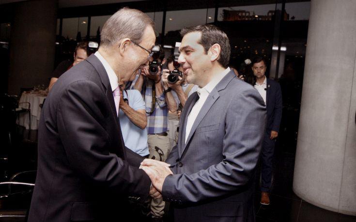 Συνάντηση Τσίπρα – Μπαν Κι-Μουν το Σάββατο στο Μέγαρο Μαξίμου