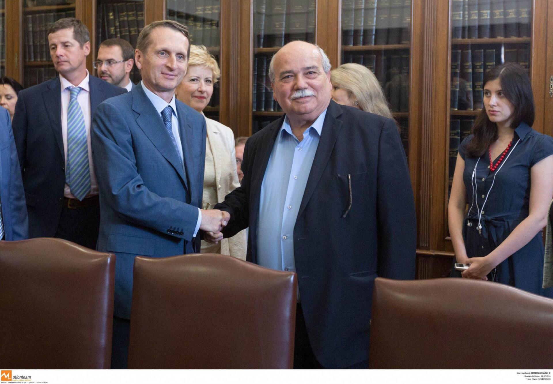 Συνάντηση Βούτση με τον πρόεδρο της Κρατικής Δούμα της Ρωσίας