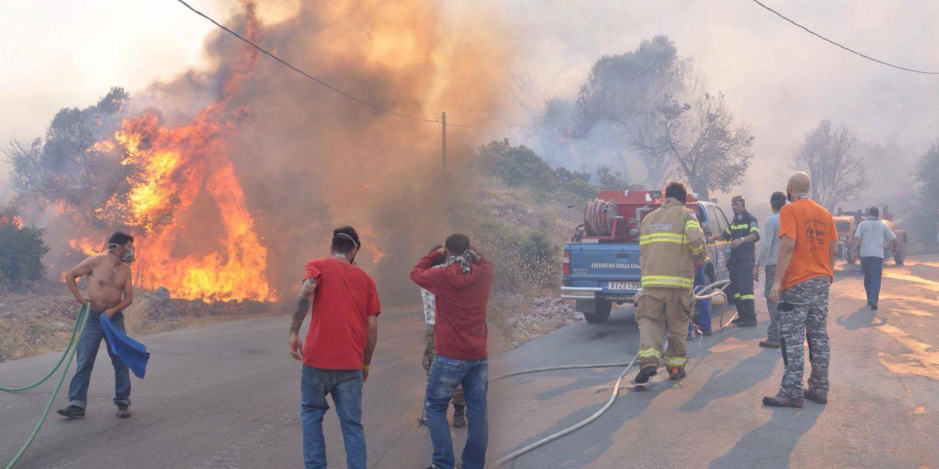 Σε εξέλιξη μεγάλη πυρκαγιά στη Χίο-Εκκενώθηκαν χωριά
