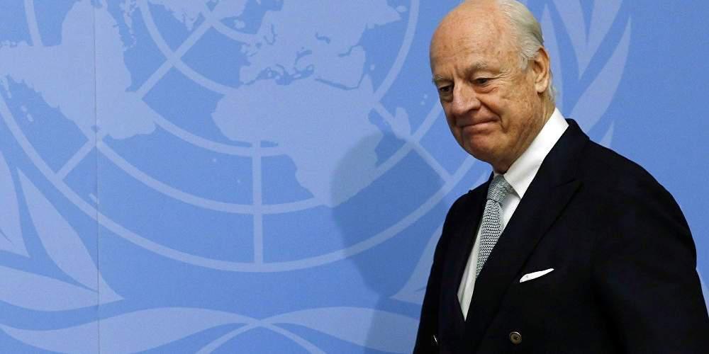 Ο Ντε Μιστούρα θα συνεργαστεί με τη Ρωσία για την παύση του πυρός στο Χαλέπι
