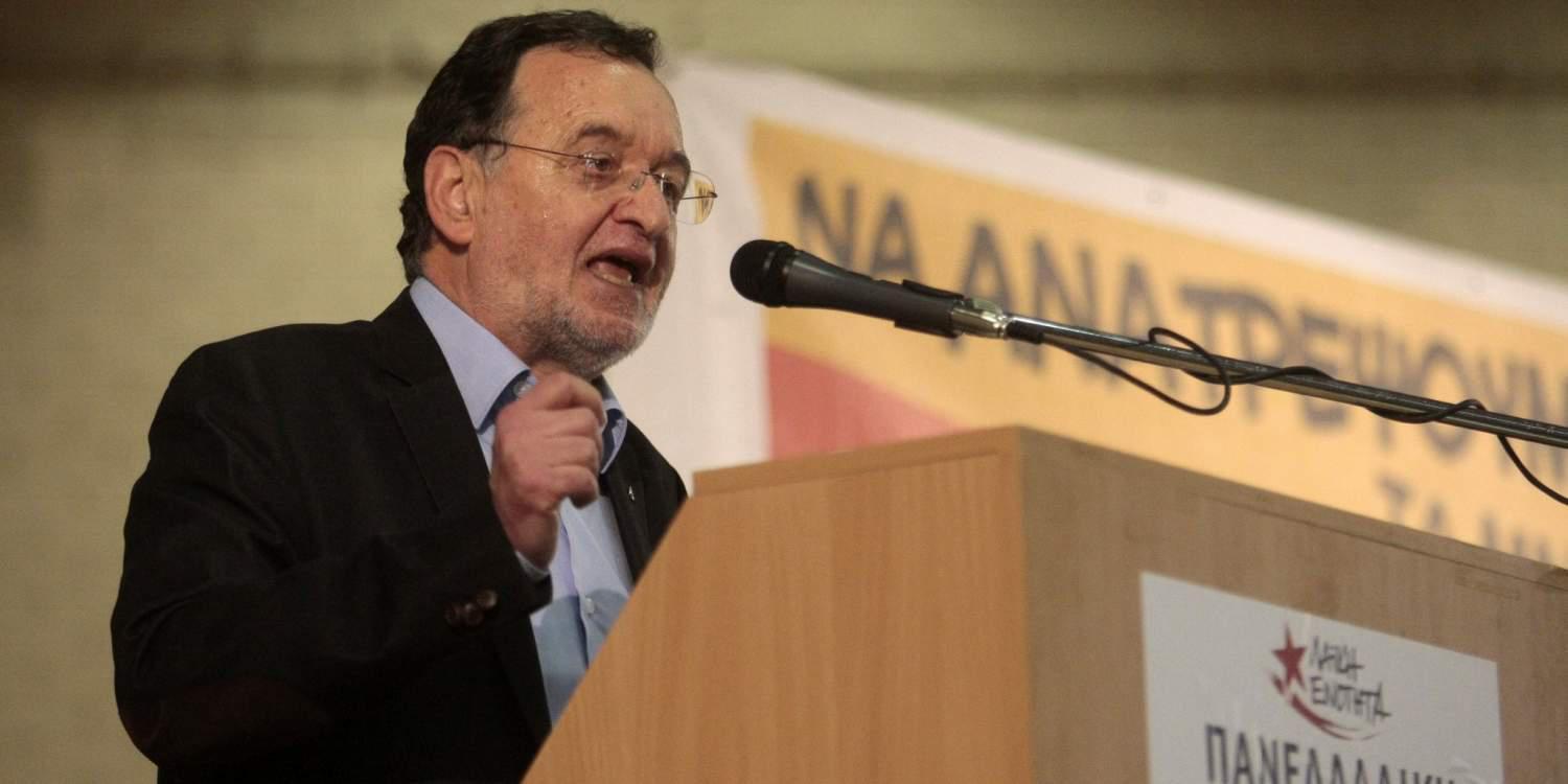 Λαφαζάνης: Κυβέρνηση πολιτικής “γλίτσας” η κυβέρνηση Τσίπρα