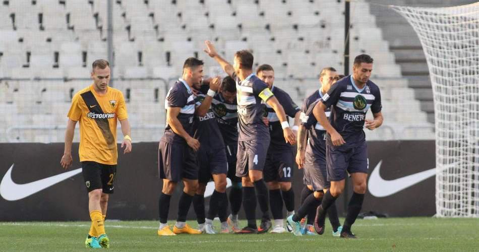 Ήττα (1-3) της ΑΕΚ από τον Απόλλωνα Σμύρνης στο ΟΑΚΑ
