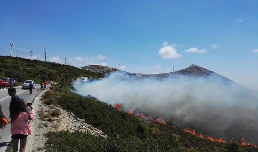 Υπό μερικό έλεγχο η φωτιά στην Παλαιομάνινα Αγρινίου