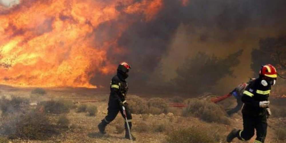 Πυρκαγιά σε δασική έκταση στη Νεμέα