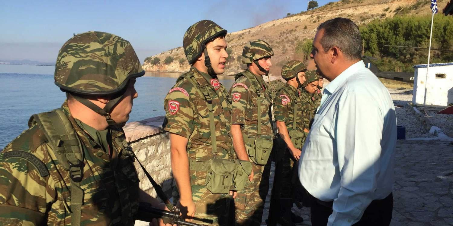 Επίσκεψη Καμμένου σε μονάδες της 8ης μηχανοποιημένης Ταξιαρχίας στα Ιωάννινα