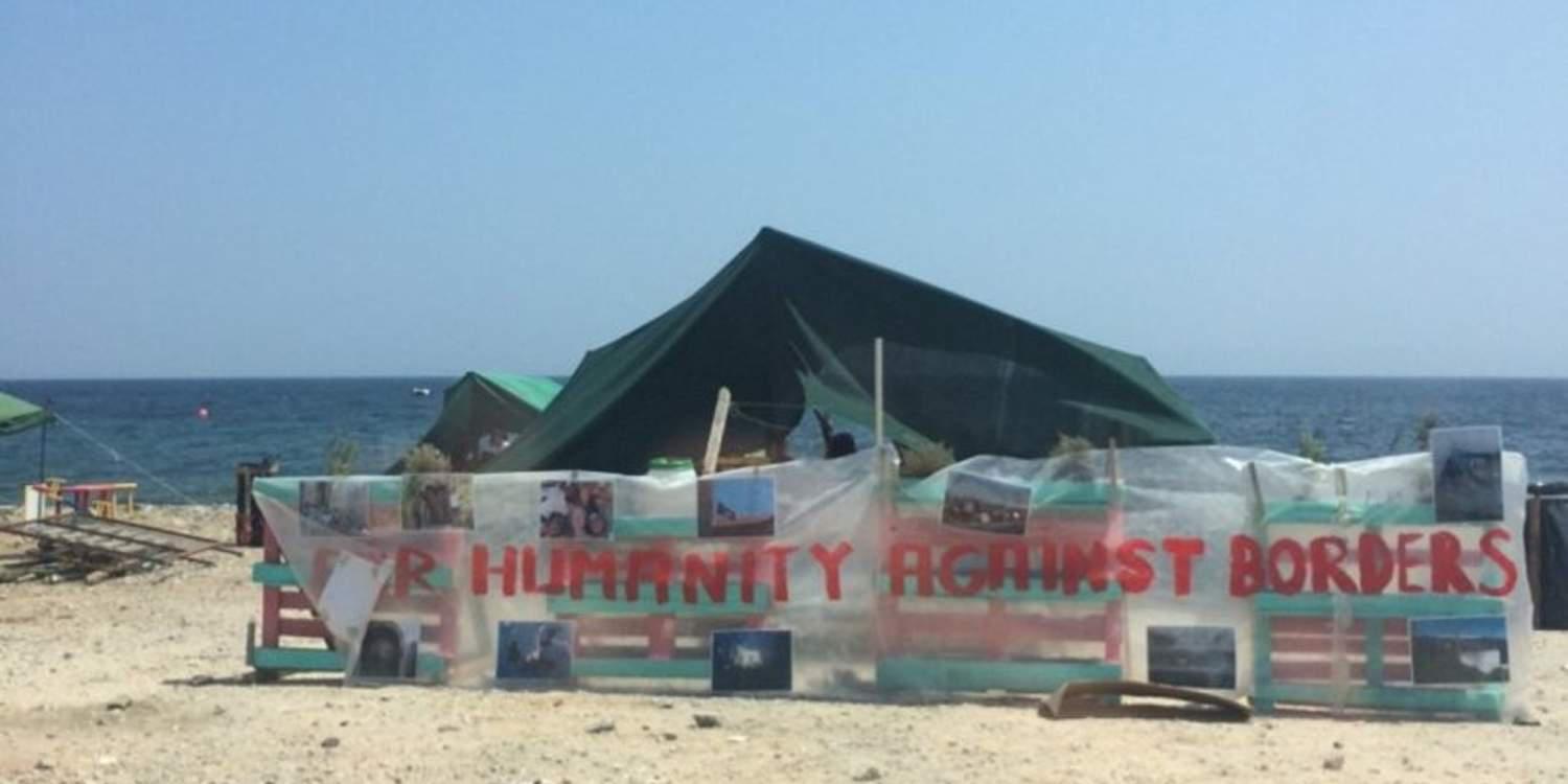 Οι «No Border» κατασκήνωσαν στη Μυτιλήνη