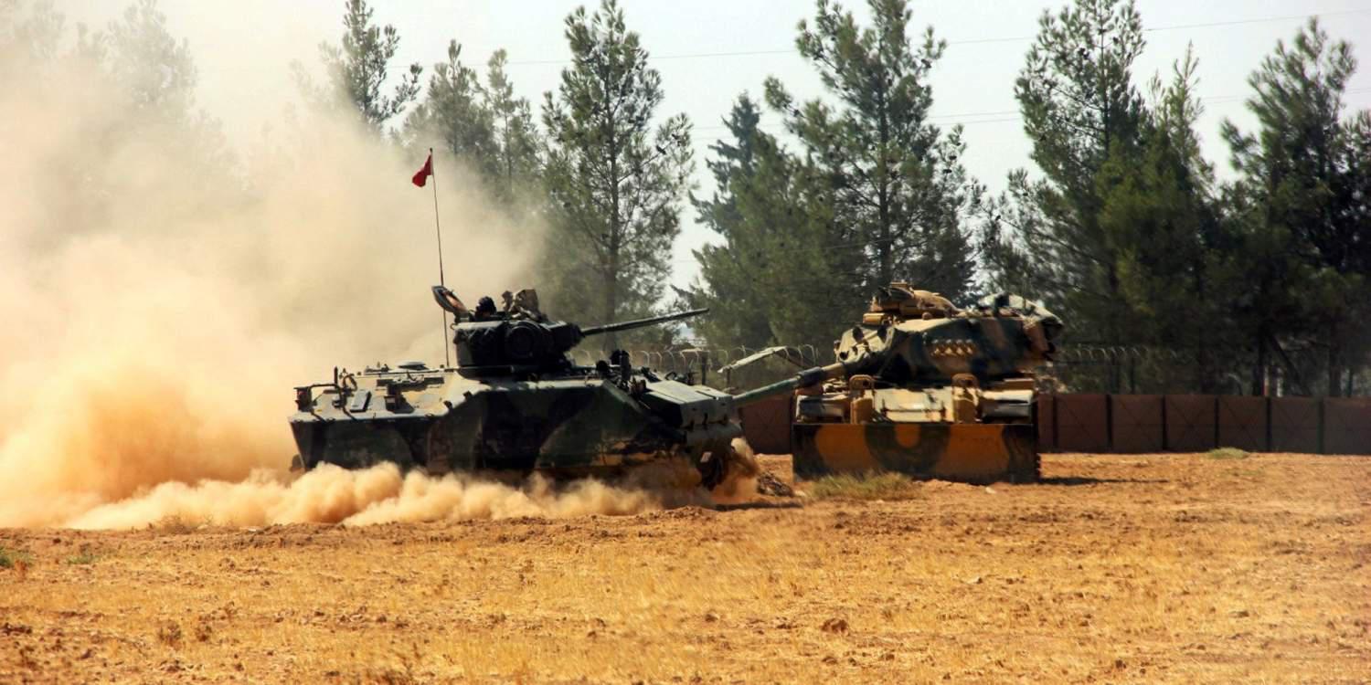 Συγκρούσεις τουρκικών αρμάτων μάχης με Κούρδους στην Συρία