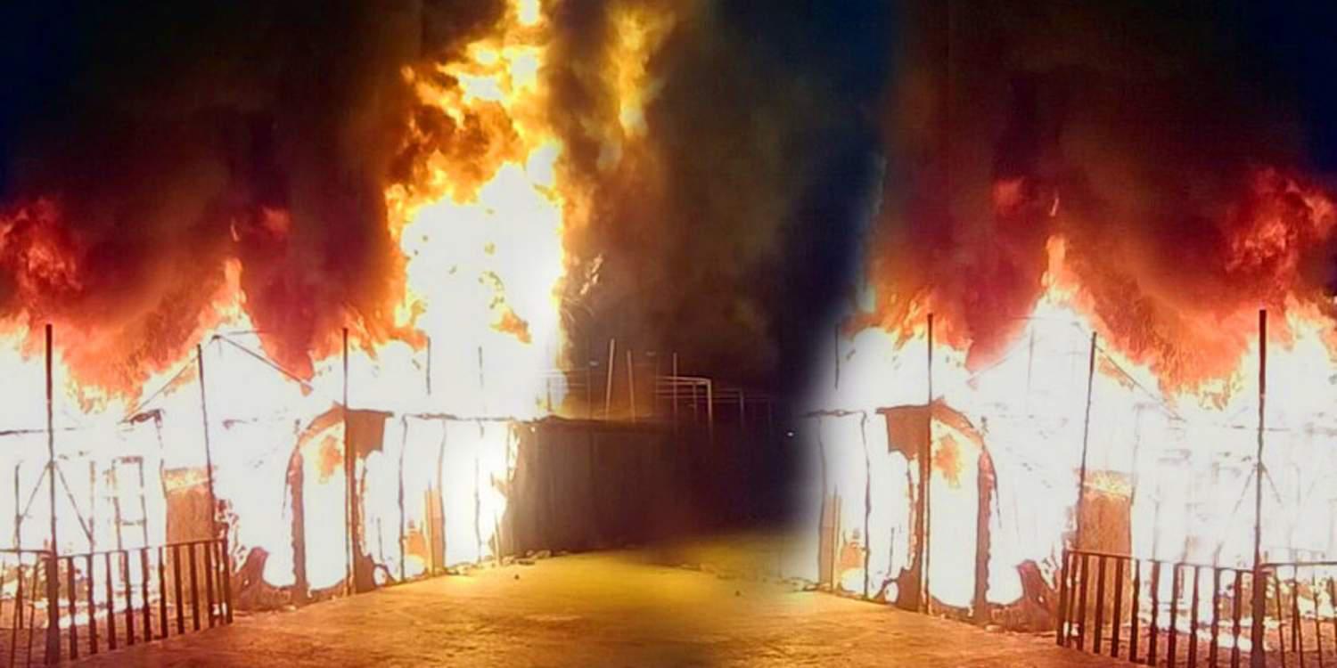 Νύχτα «κόλαση» στη Μόρια: Στάχτη το hot-spot, «βράζει» η τοπική κοινωνία