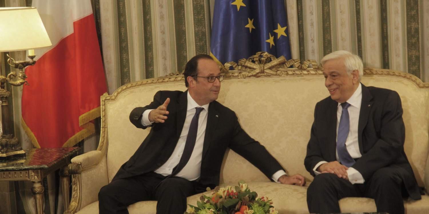 Ο Προκόπης Παυλόπουλος αποχαιρέτησε τον Φρανσουά Ολάντ