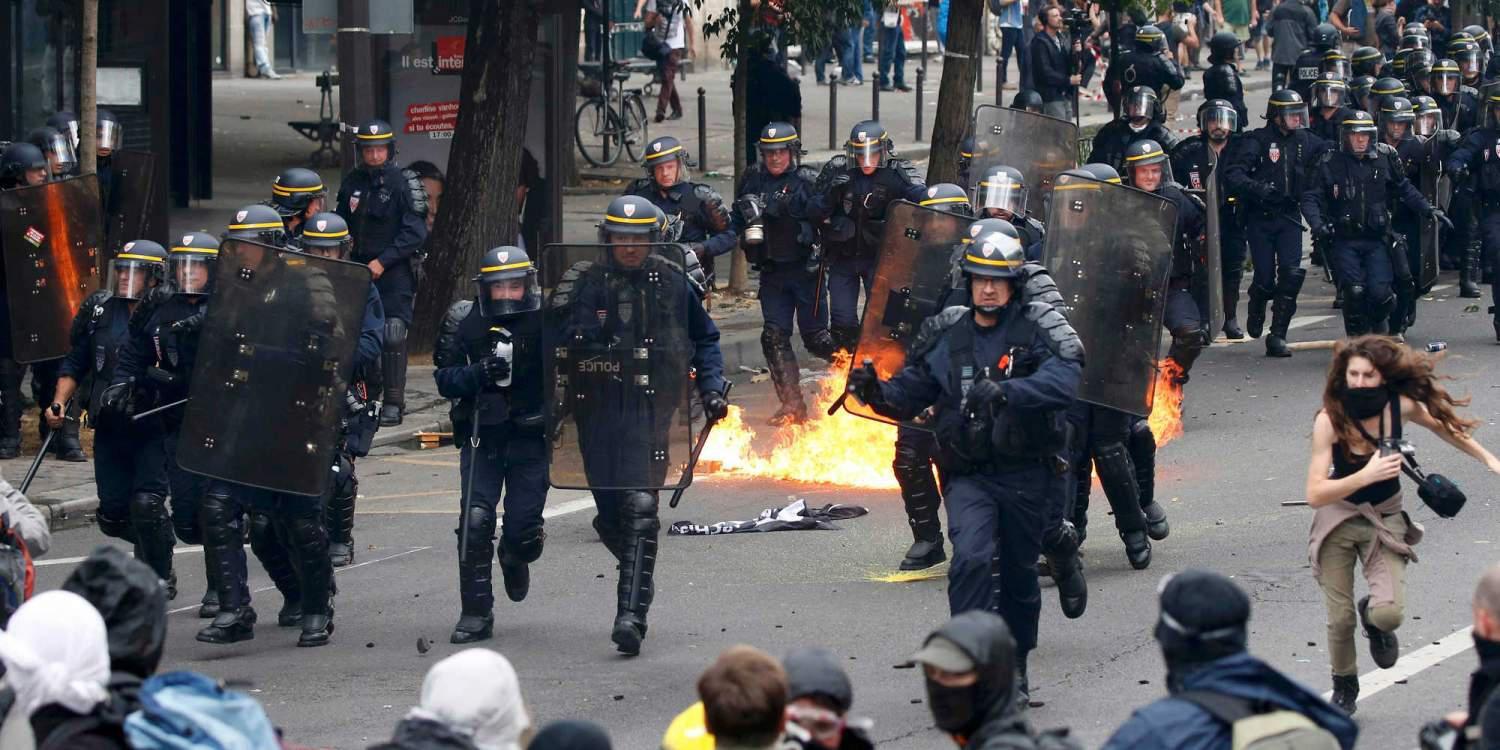 Έξι τραυματίες στο Παρίσι στις διαδηλώσεις ενάντια στην εργασιακή μεταρρύθμιση