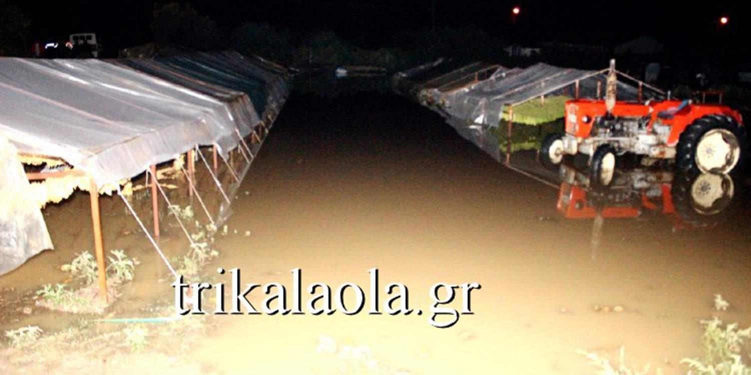 Καταστροφές από την ισχυρή νεροποντή σε χωριά των Τρικάλων [βίντεο]