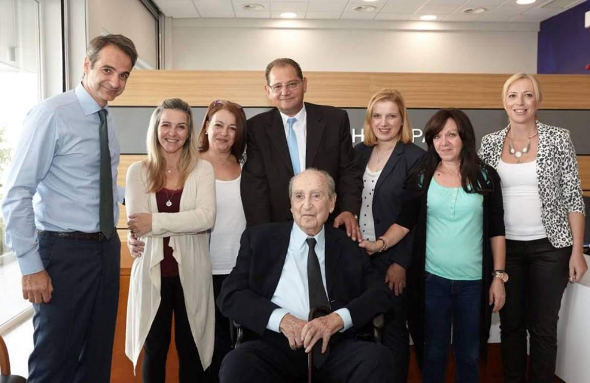 Τα νέα γραφεία της ΝΔ επισκέφτηκε ο Κωνσταντίνος Μητσοτάκης