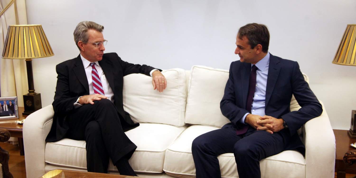 Τον Αμερικανό πρέσβη συνάντησε ο Κυριάκος Μητσοτάκης [εικόνες]