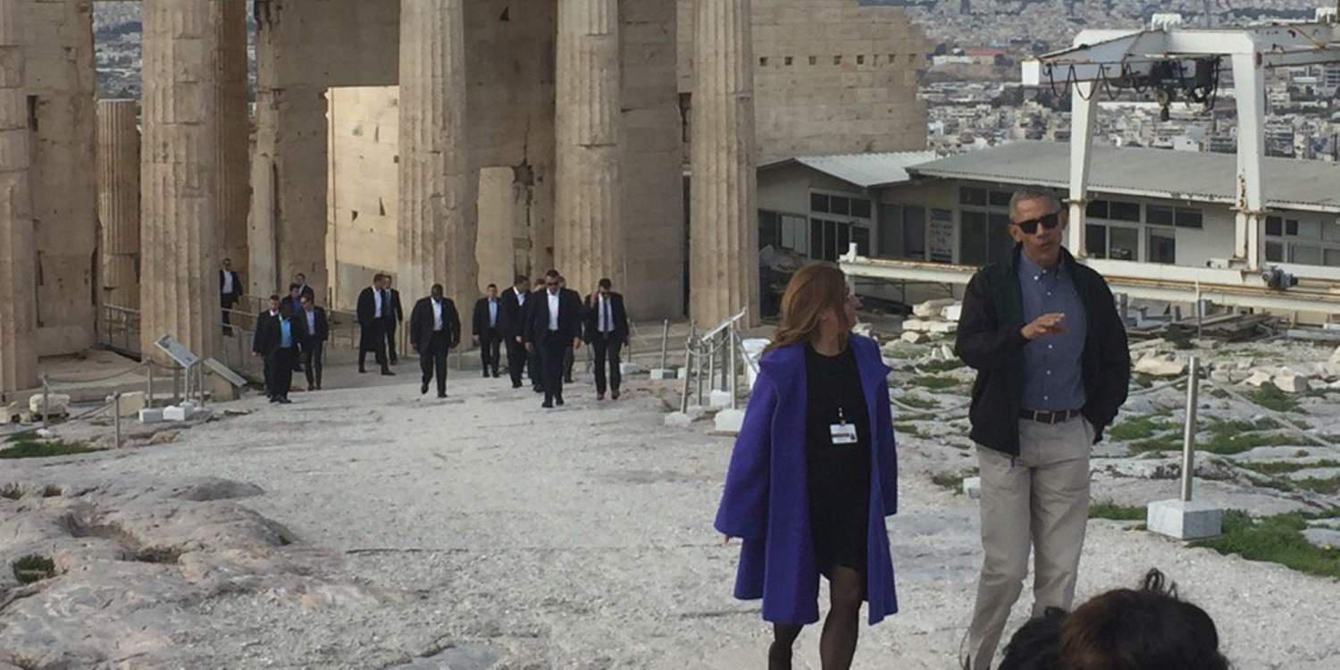 Στην Ακρόπολη ο Μπαράκ Ομπάμα