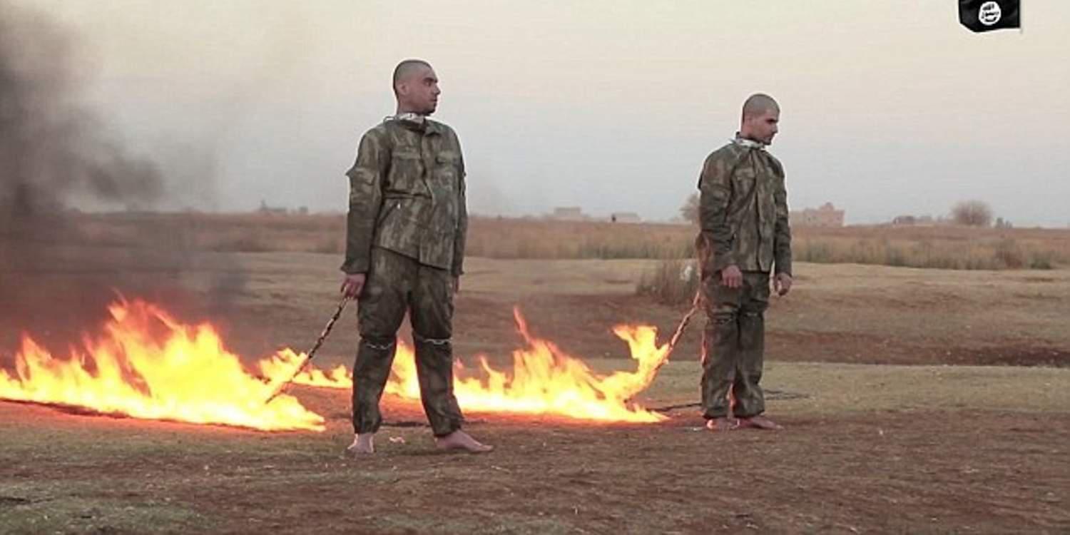 Αρρωστημένο βίντεο: Το ISIS καίει ζωντανούς Τούρκους στρατιώτες