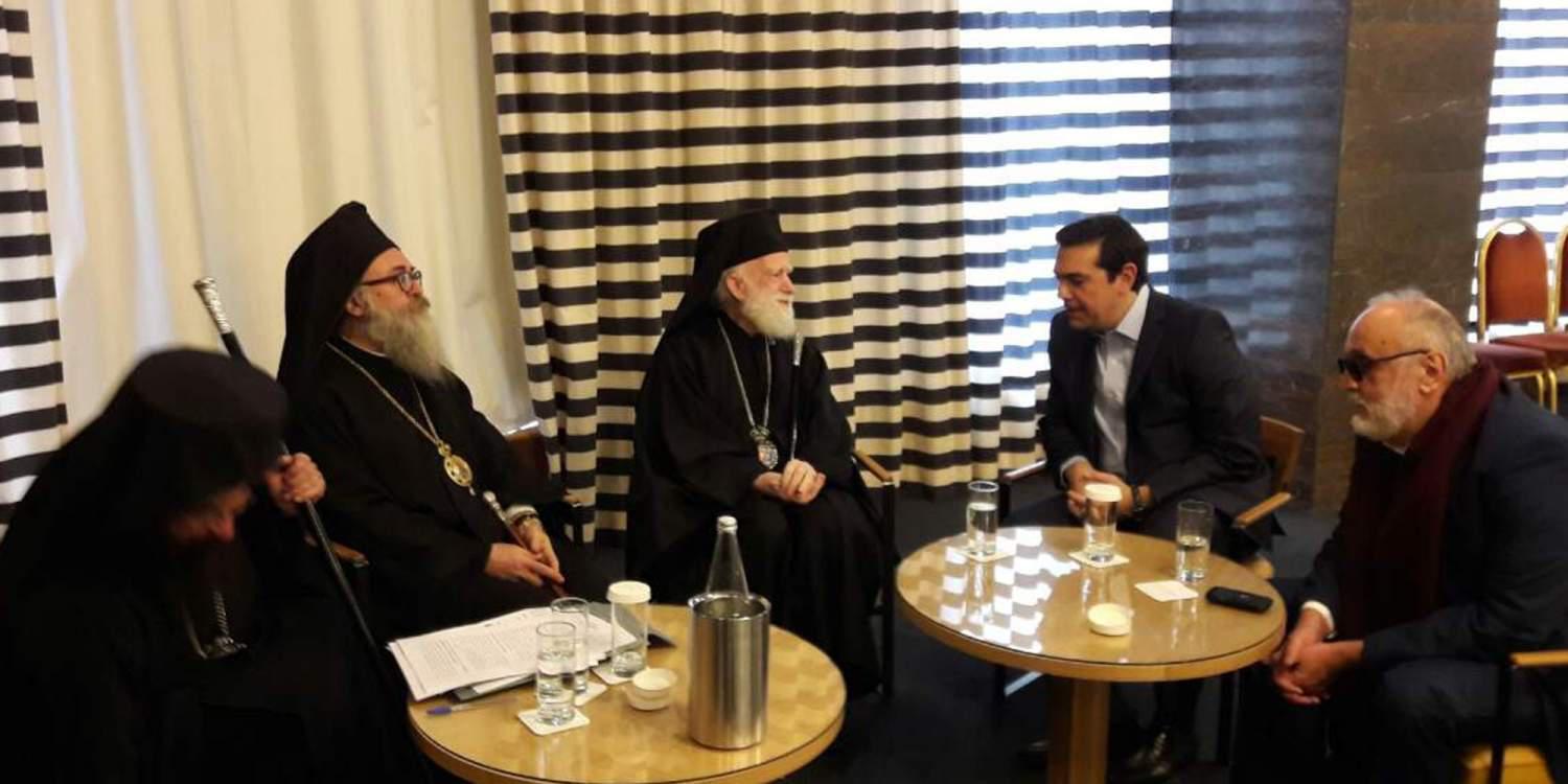Συνάντηση Τσίπρα με τον Αρχιεπίσκοπο Κρήτης [εικόνες]