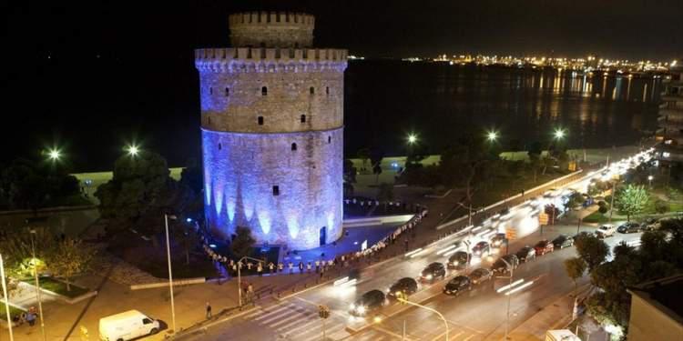 Θεσσαλονίκη: «Φωτίζεται» ο Λευκός Πύργος παρουσία Κυριάκου Μητσοτάκη