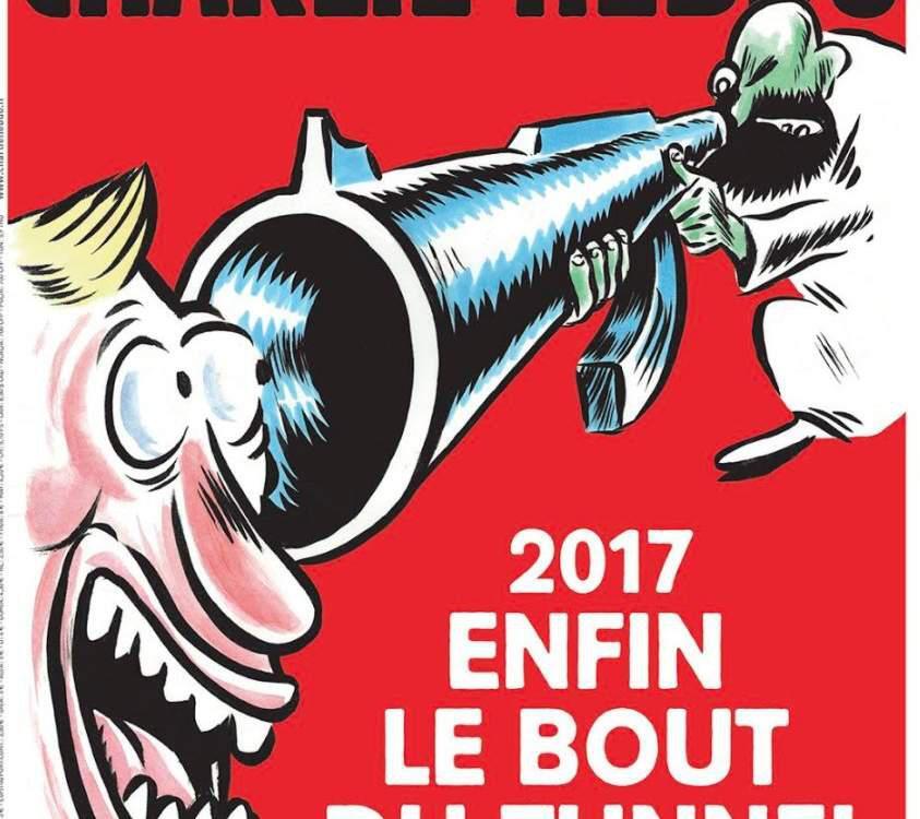 Charlie Hebdo: Επετειακό εξώφυλλο με black humor για τα δύο χρόνια από το μακελειό