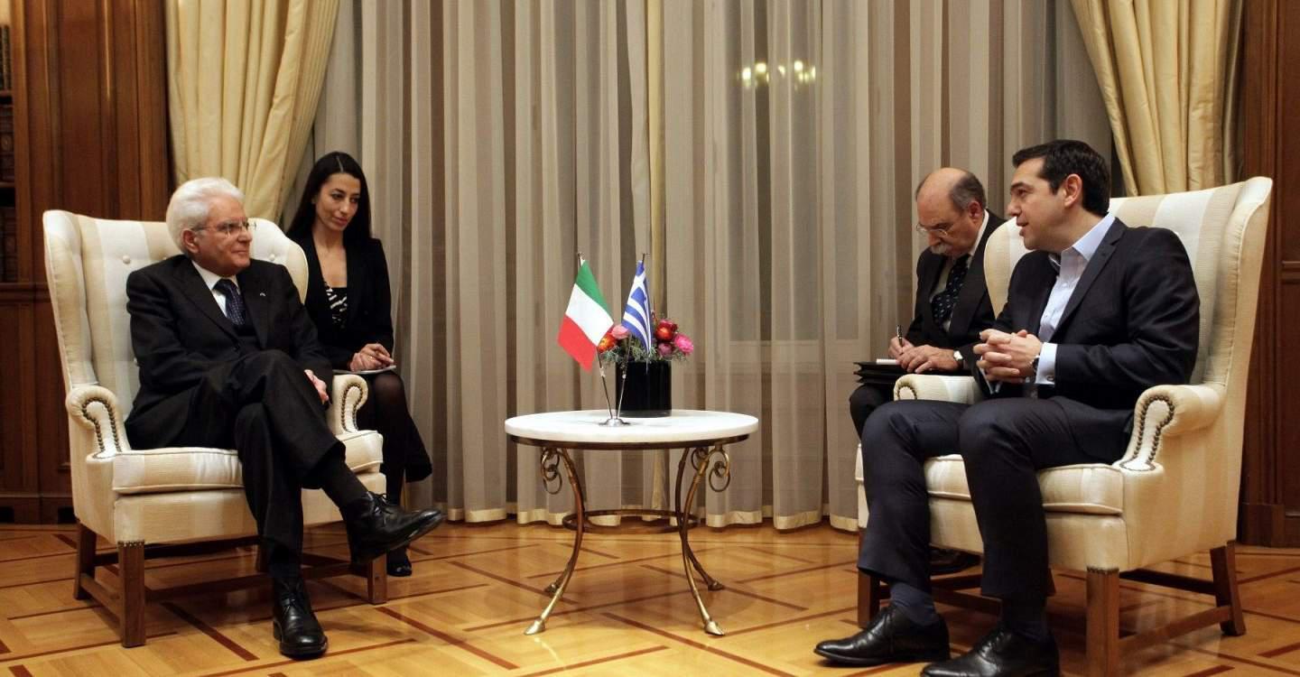 Τσίπρας προς Ματαρέλα: Αντιμετωπίζουμε κοινές προκλήσεις- Να εμβαθύνουμε τις συνεργασίες μας
