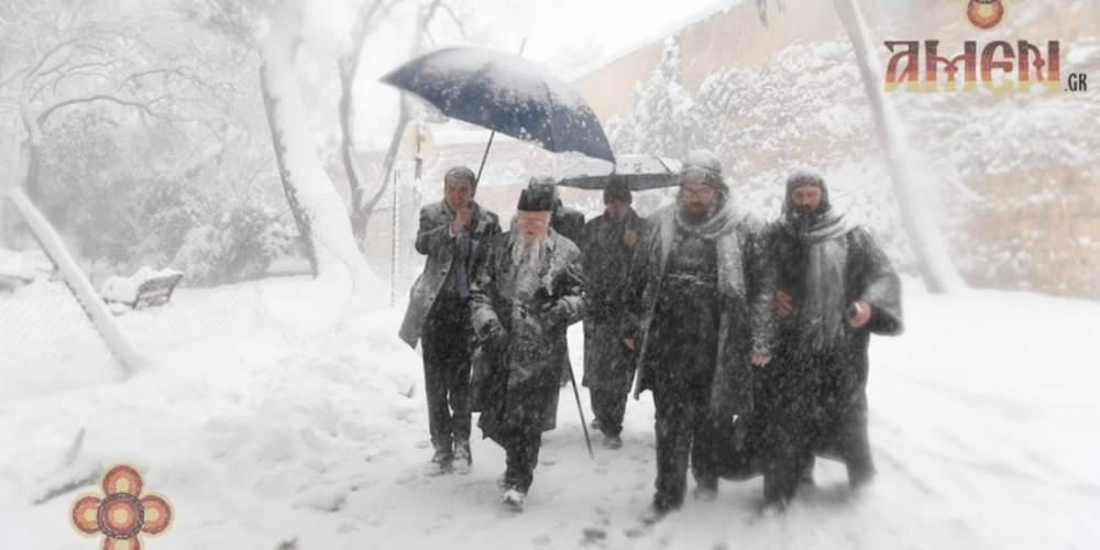 Απίστευτες εικόνες με τον «παγωμένο» Πατριάρχη Βαρθολομαίο