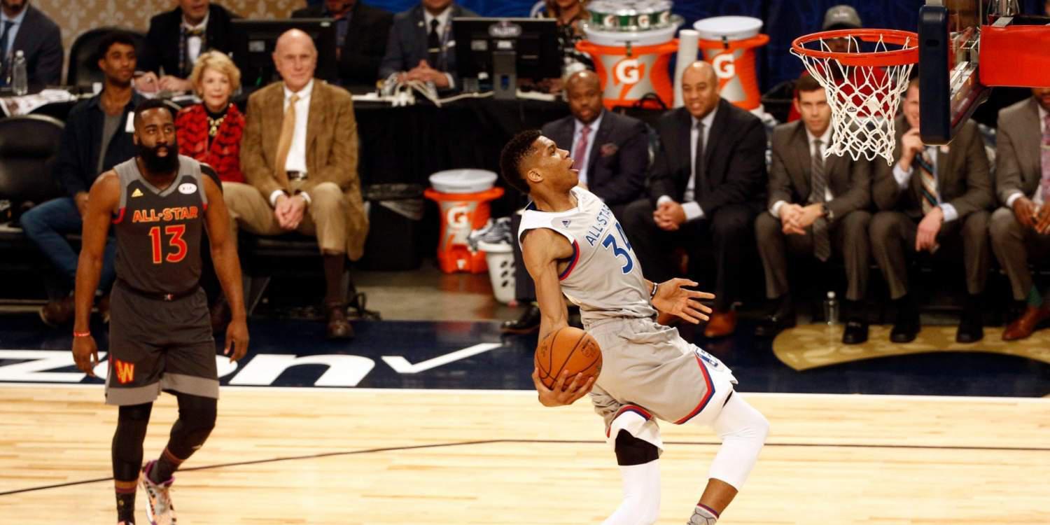 Ο Αντετοκούνμπο πρωταγωνιστεί στο top 10 του All Star Game του ΝΒΑ