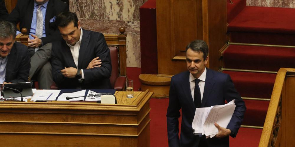Ειρωνείες Μητσοτάκη σε Τσίπρα: Τόσο πολύ ανυπομονείτε να τελειώσει η συνεδρίαση;