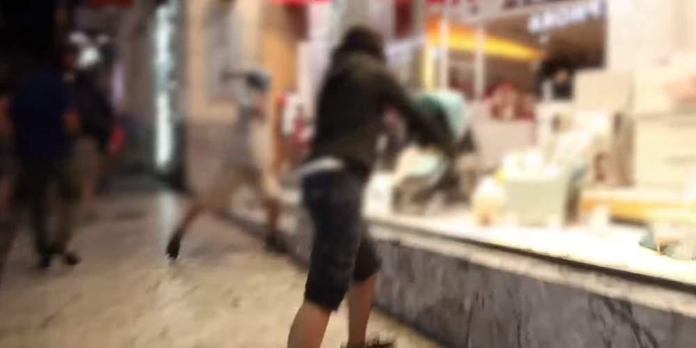 Βίντεο-ντοκουμέντο από τους βανδαλισμούς στην Ερμού