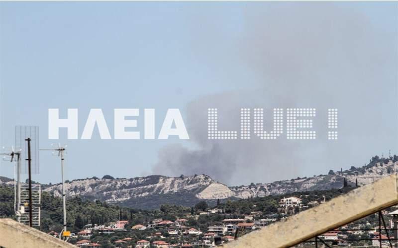 Οι πρώτες εικόνες από την μεγάλη φωτιά την Αμαλιάδα