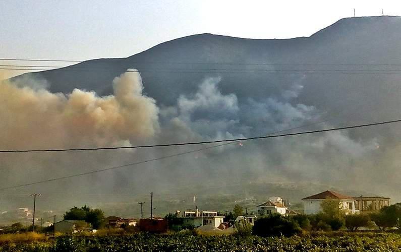 Ανεξέλεγκτη η πυρκαγιά στο όρος Βραχίωνα στην Ζάκυνθο [βίντεο]