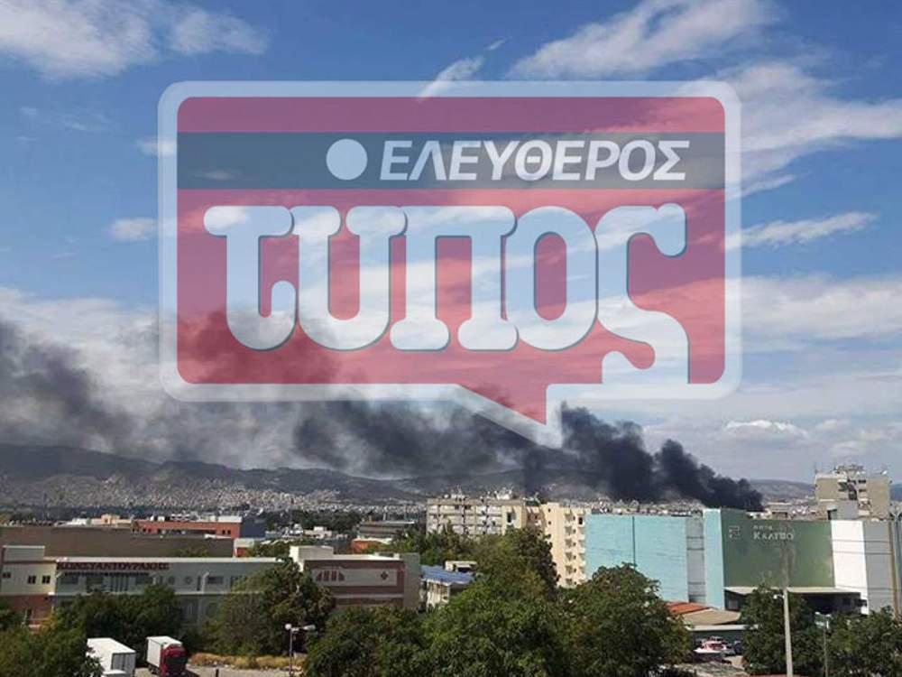 Φωτιά σε εργοστάσιο στο Ρέντη [βίντεο]