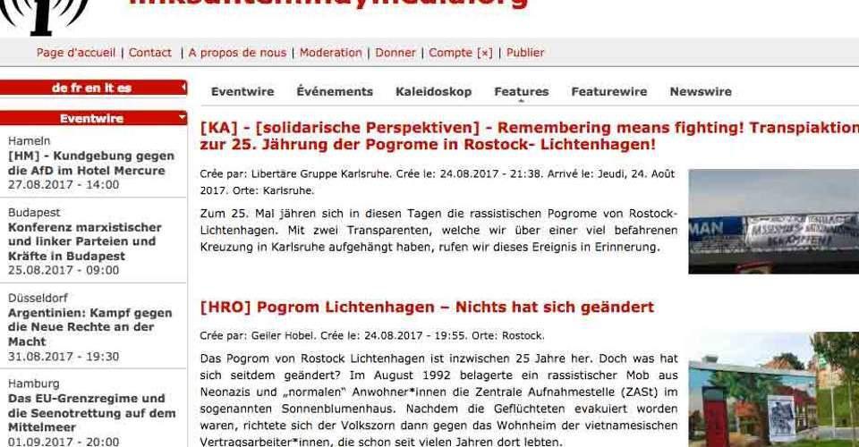 Την απαγόρευση της ιστοσελίδας Indymedia αποφάσισε η γερμανική κυβέρνηση