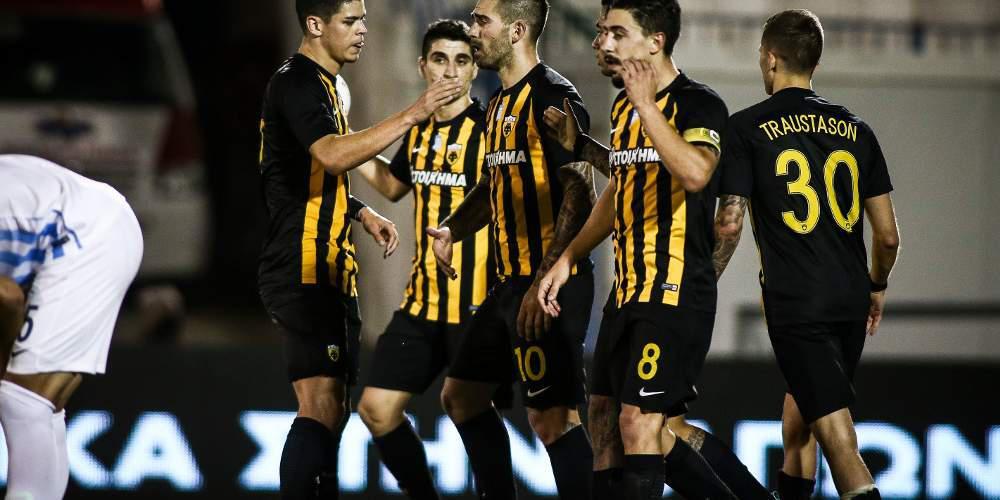 «Καθάρισε» το ματς (2-0) με τη Λαμία η ΑΕΚ και επικεντρώνεται στον Ολυμπιακό