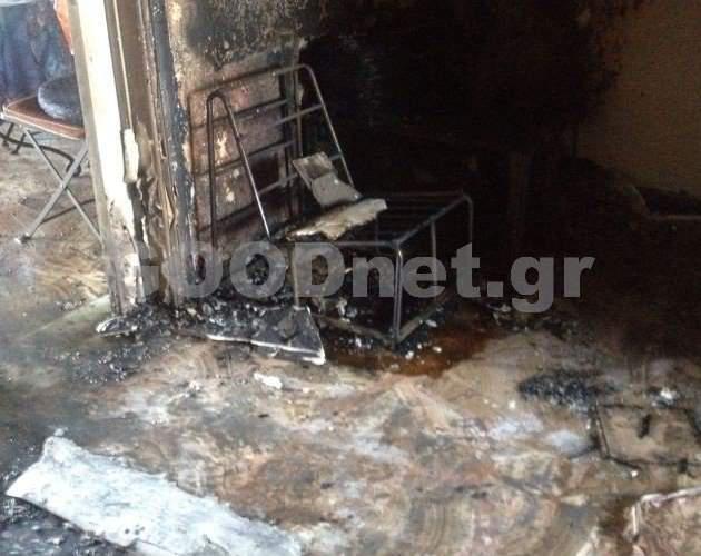 Έβαλαν φωτιά στα γραφεία του ΣΥΡΙΖΑ στο Ρέθυμνο [εικόνες]