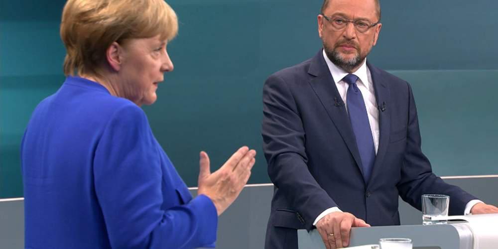 Υποχώρησε ο Σουλτς μετά το debate με την Μέρκελ