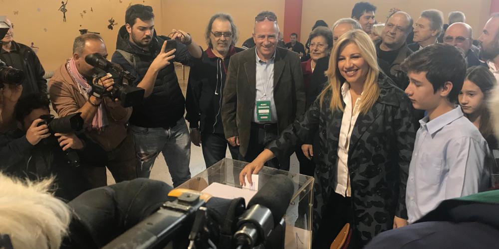 Εκλογές στην Κεντροαριστερά: Νικητές Γεννηματά και Ανδρουλάκης