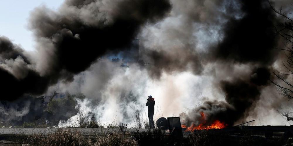 Αγρια επεισόδια στην Δυτική Όχθη [live εικόνα]