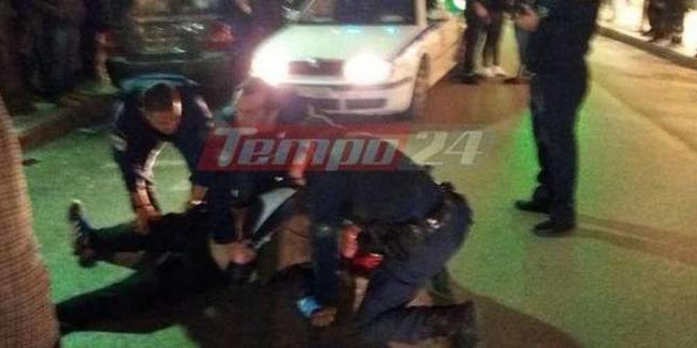 Απίστευτες σκηνές στην Πάτρα: Ήθελε να μαχαιρωθεί στην μέση του δρομου!