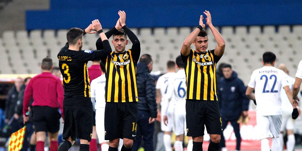 «Καθάρισε» η ΑΕΚ με 2-0 την Λαμία για την Super League