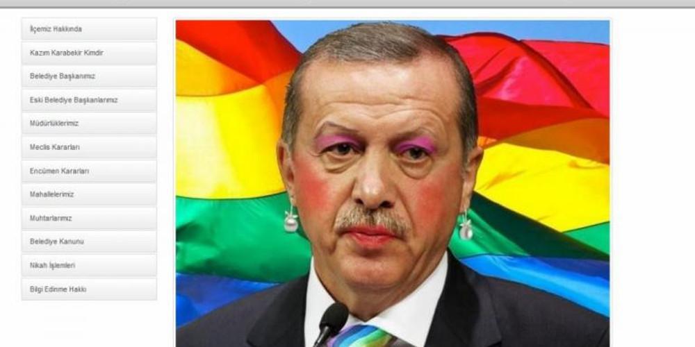 Οι Anonymous Greece έντυσαν τον Ερντογάν γυναίκα - Επιτέθηκαν σε τουρκική ιστοσελίδα [εικόνες]