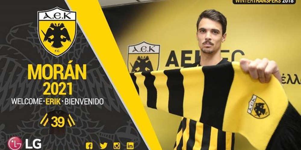 Υπέγραψε για 3,5 χρόνια στην ΑΕΚ ο Μοράν