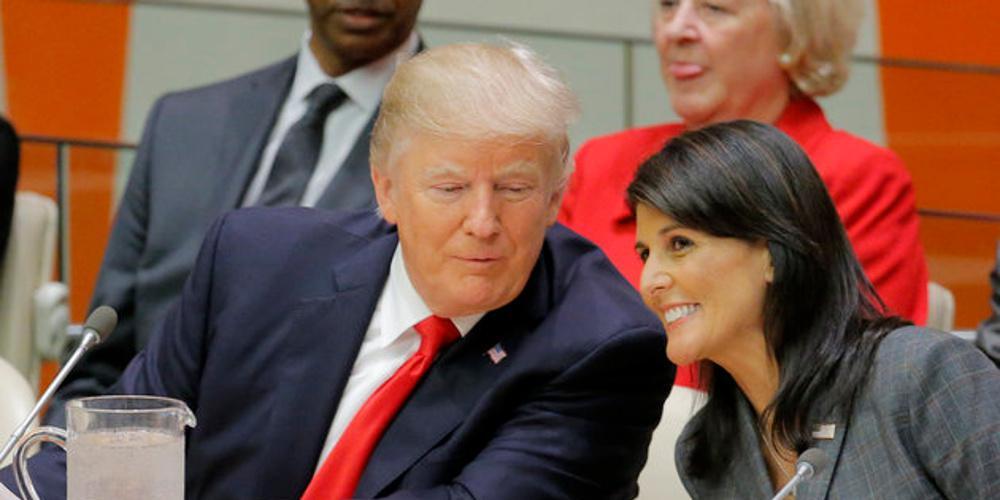 Νίκι Χέιλι: Αηδιαστική η φήμη ότι έχω σχέση με τον Τραμπ