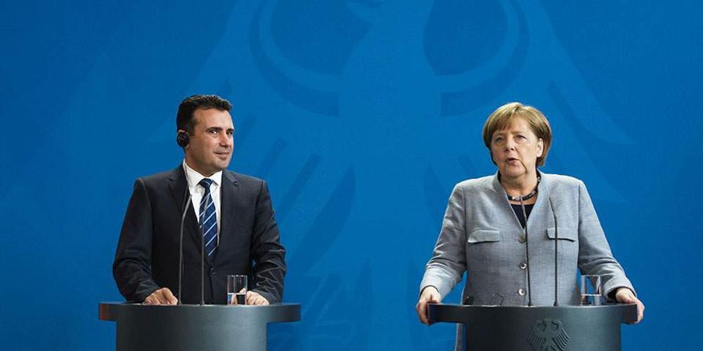 Μέρκελ σε Ζάεφ: Καλωσορίζω τον Μακεδόνα Πρωθυπουργό