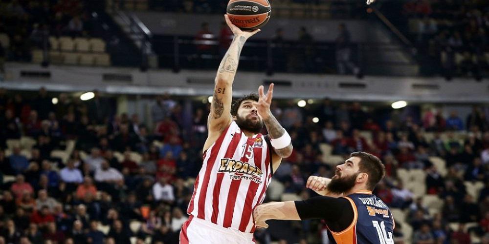 Euroleague: Ξεπέρασε το Κύπελλο και συνεχίζει ακάθεκτος o Ολυμπιακός - Νίκησε τη Βαλένθια με 80-70