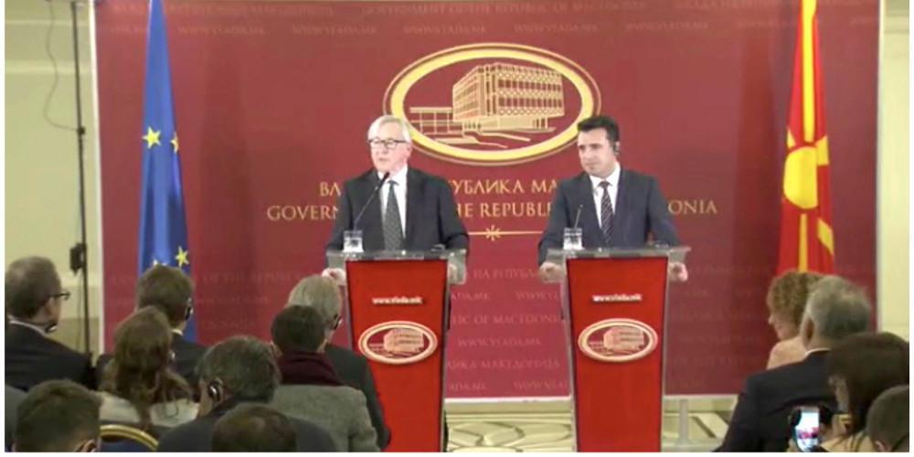 Γιούνκερ σε Ζάεφ: Λύστε το θέμα της ονομασίας