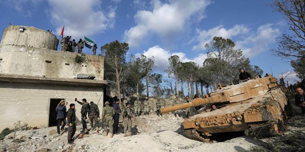 Οι τουρκικές δυνάμεις και οι σύμμαχοί τους εισέβαλαν στο Αφρίν