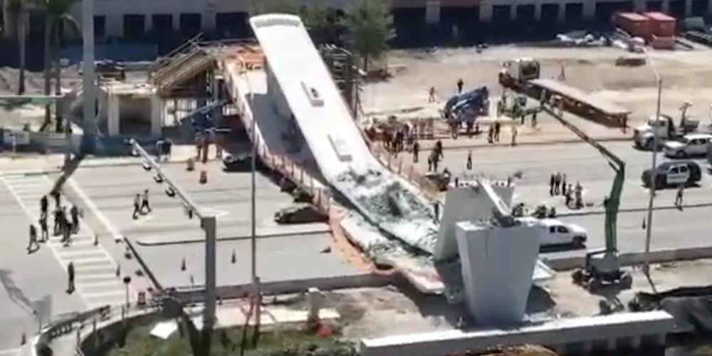 Aποκάλυψη για την πεζογέφυρα που κατέρρευσε στη Φλόριντα - Υπήρχε ρωγμή και το γνώριζαν