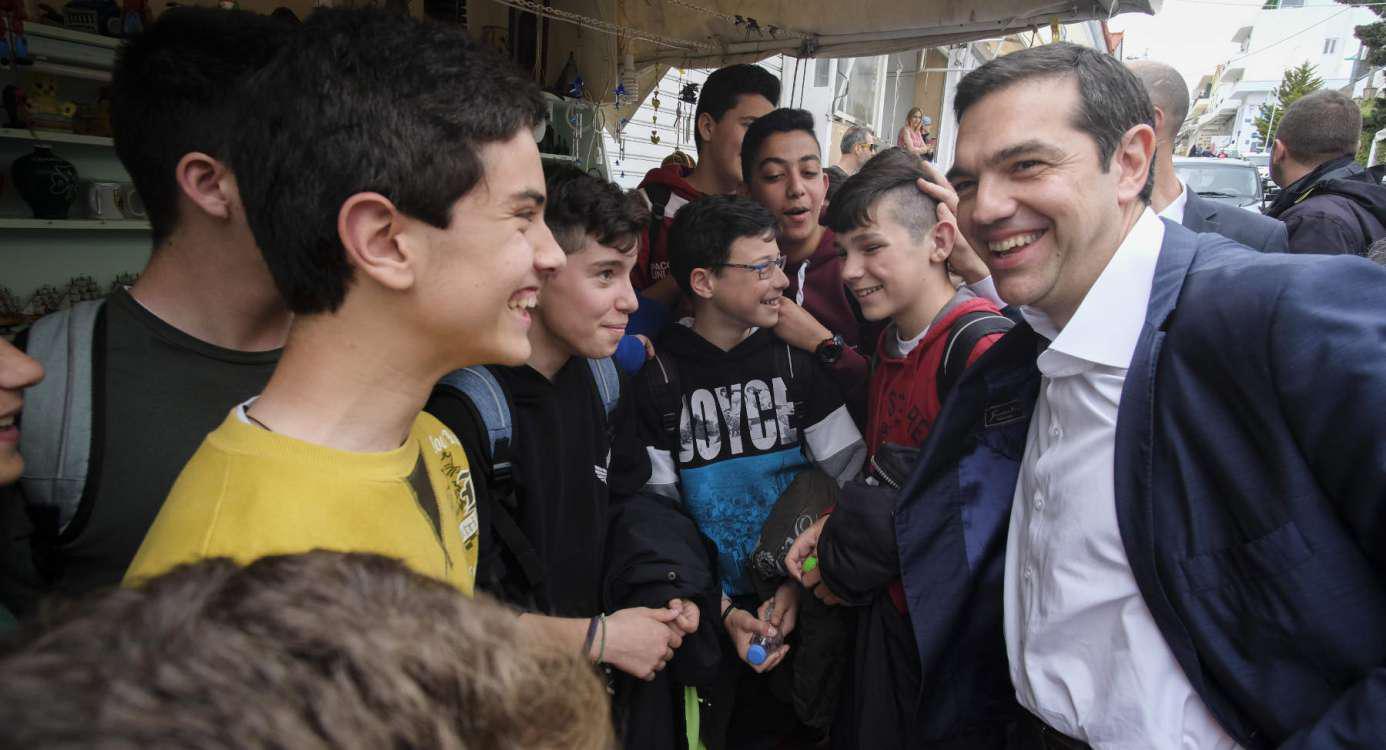 Στην Παναγία της Τήνου ο Αλέξης Τσίπρας - Εγκαινίασε έργο στη Σύρο