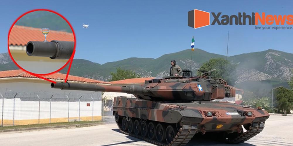 Kέρασαν κρασί Στρατηγό με... Leopard στην Ξάνθη [βίντεο]