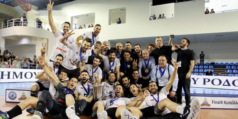 Βόλεϊ ανδρών: Άξιος Κυπελλούχος ο ΠΑΟΚ για δεύτερη φορά στην ιστορία του
