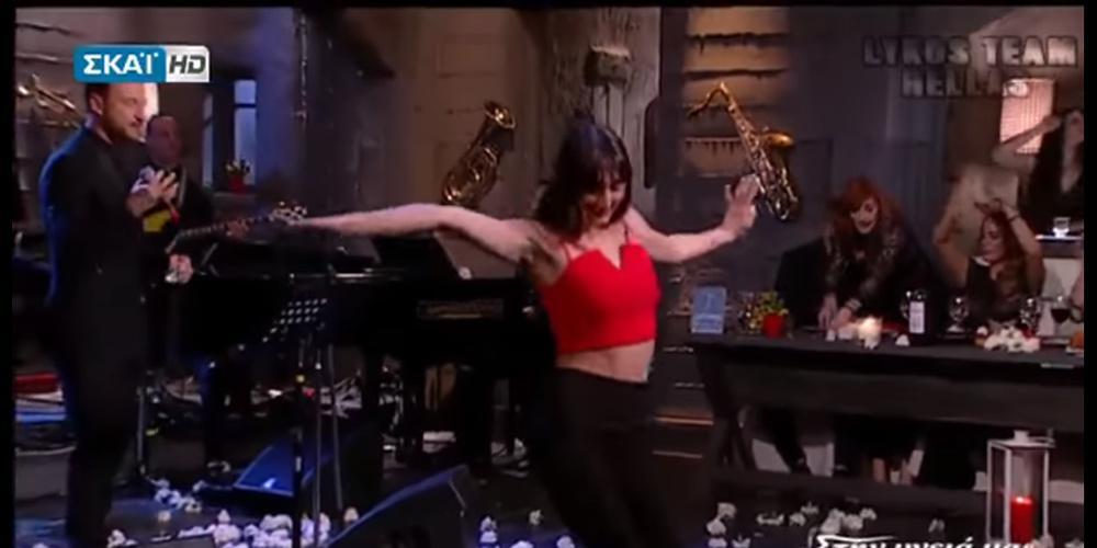 Ανέβασε την θερμοκρασία το αισθησιακό τσιφτετέλι της Ευαγγελίας Πλατανιώτη [βίντεο]